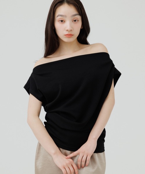 tシャツ 3way drape t-shirt（3ウェイドレープティーシャツ
