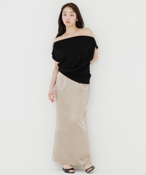 tシャツ 3way drape t-shirt（3ウェイドレープティーシャツ