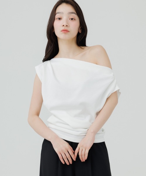 tシャツ 3way drape t-shirt（3ウェイドレープティーシャツ