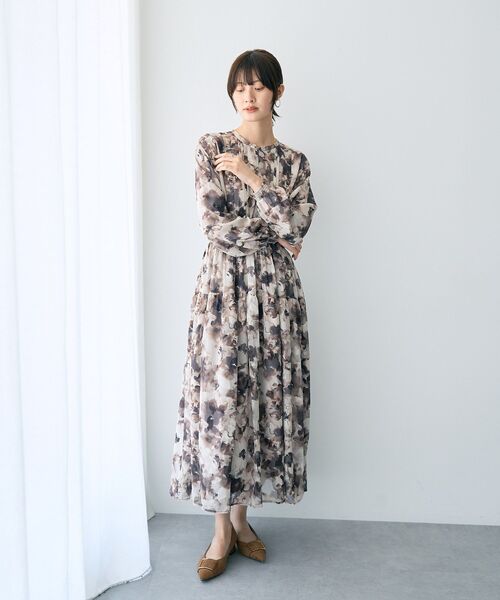 「YECCA VECCA」 長袖ワンピース FREE テラコッタ レディース_画像5