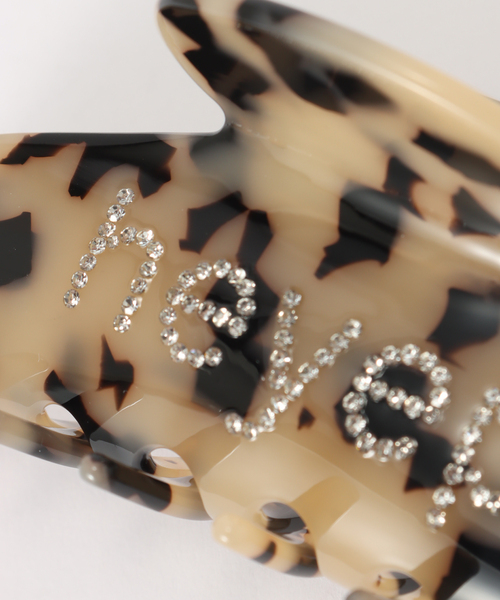heyep（ヘイップ） ヘアクリップ FINE Rhinestone LOGO Clip