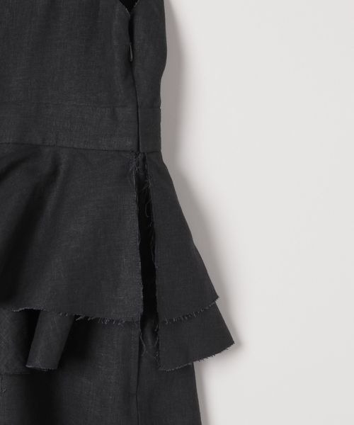 「JEANASIS」 オールインワン SMALL ブラック レディース_画像8