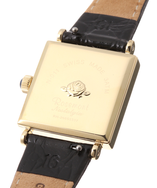 Rosemont ゴールド アナログ 手巻き時計 Rosemont（ロゼモン） 腕時計 Rosemont N011-YTR BBK Yellow gold