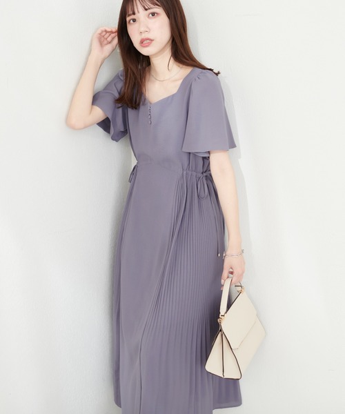 「natural couture」 半袖ワンピース FREE ネイビー レディース_画像5