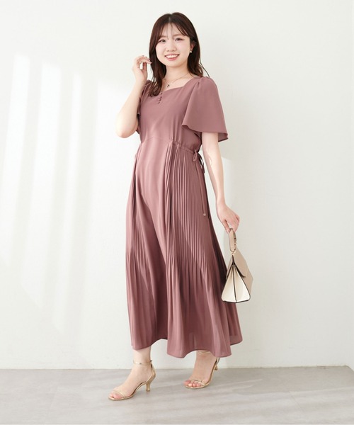 「natural couture」 半袖ワンピース FREE ネイビー レディース_画像7