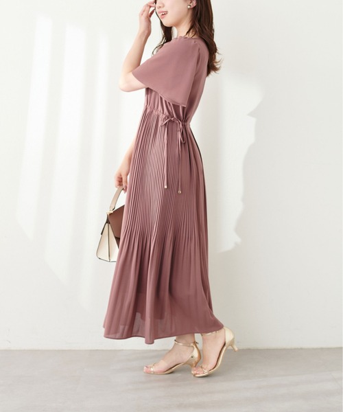 「natural couture」 半袖ワンピース FREE ネイビー レディース_画像8