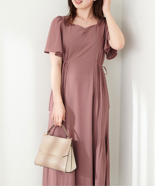 「natural couture」 半袖ワンピース FREE ネイビー レディース_画像9