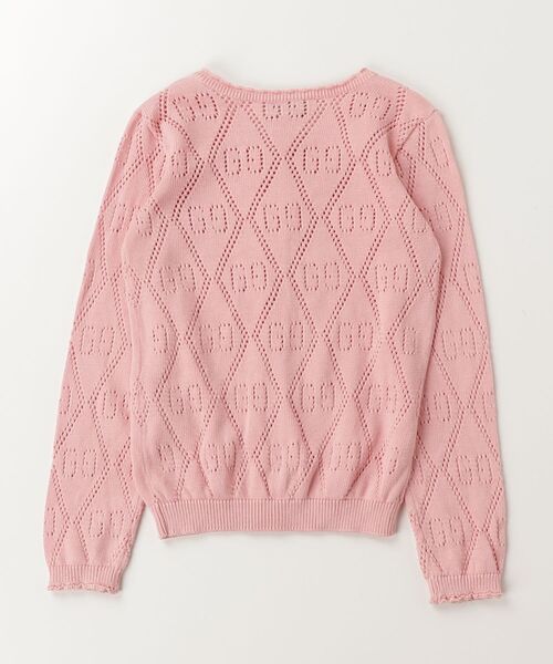 「GUCCI」 「KIDS」GGパターン ニットカーディガン 6 ピンク キッズ