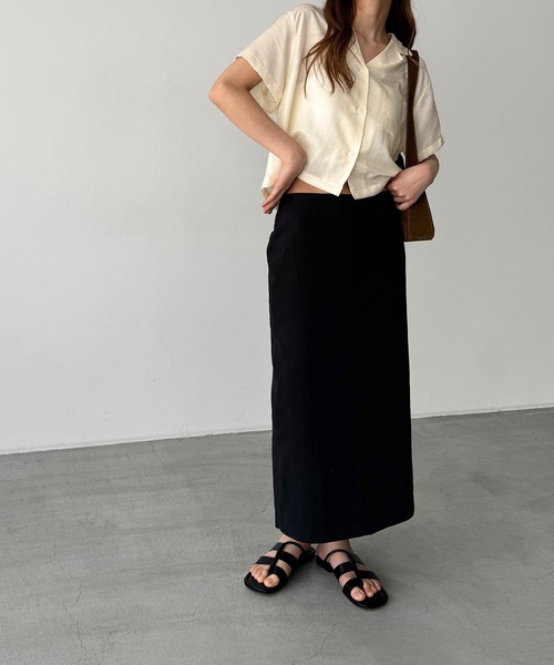 「CANAL JEAN」 半袖シャツ ONE SIZE ネイビー レディース_画像7