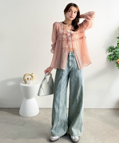 [mily bilet] Denim брюки LARGE one woshu женский 