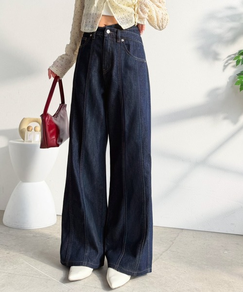 [mily bilet] Denim брюки LARGE one woshu женский 