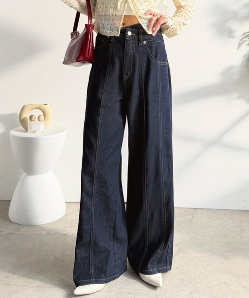 [mily bilet] Denim брюки LARGE one woshu женский 