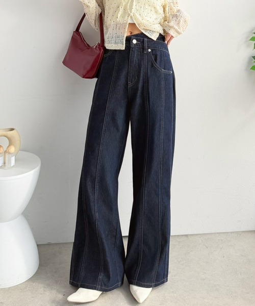 [mily bilet] Denim брюки LARGE one woshu женский 