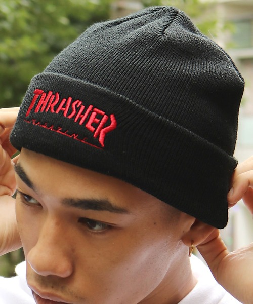 帽子 キャップ Thrasher スラッシャー Mag Logo刺繍 平編みショートビーニー ニット帽 Zozotown Yahoo 店 通販 Yahoo ショッピング