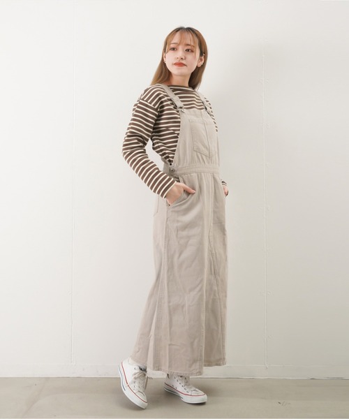 人気お得 ワンピース PayPayモール店 - 通販 - PayPayモール ジャンパースカート LC/LLL カラーデニムジャンスカ ZOZOTOWN 数量限定HOT