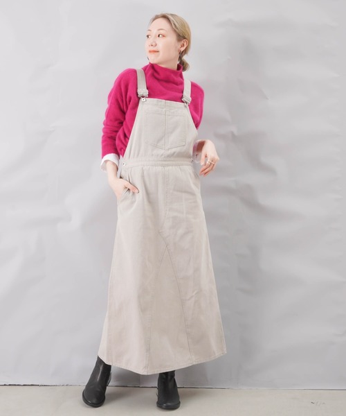 人気お得 ワンピース PayPayモール店 - 通販 - PayPayモール ジャンパースカート LC/LLL カラーデニムジャンスカ ZOZOTOWN 数量限定HOT