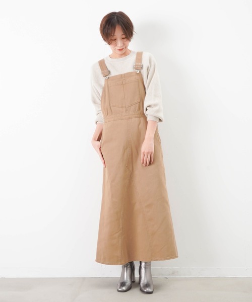 人気お得 ワンピース PayPayモール店 - 通販 - PayPayモール ジャンパースカート LC/LLL カラーデニムジャンスカ ZOZOTOWN 数量限定HOT