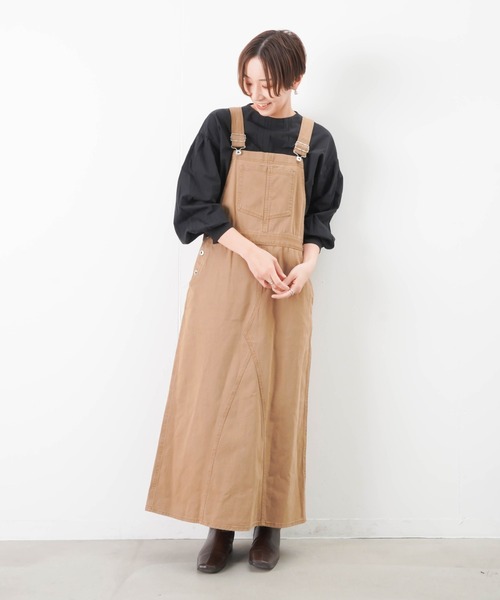人気お得 ワンピース PayPayモール店 - 通販 - PayPayモール ジャンパースカート LC/LLL カラーデニムジャンスカ ZOZOTOWN 数量限定HOT