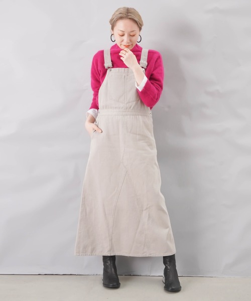 人気お得 ワンピース PayPayモール店 - 通販 - PayPayモール ジャンパースカート LC/LLL カラーデニムジャンスカ ZOZOTOWN 数量限定HOT