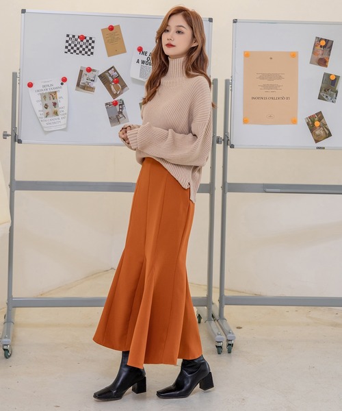 DAY CLOSET スカート レディース きれいめシルエットマーメイド