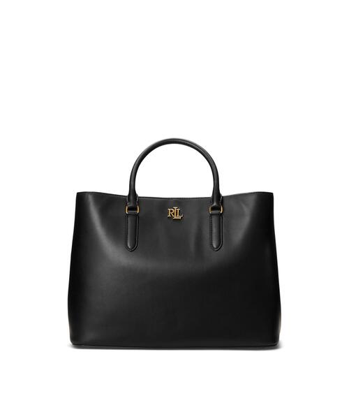 LAUREN RALPH ハンドバッグ スムーズ レザー ラージ Marcy