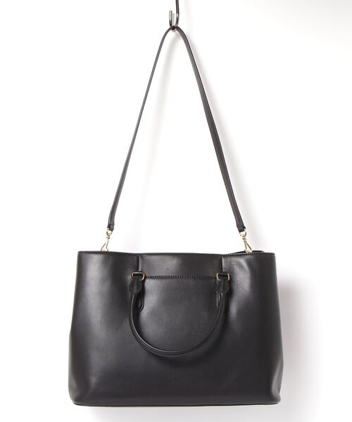 LAUREN RALPH ハンドバッグ スムーズ レザー ラージ Marcy