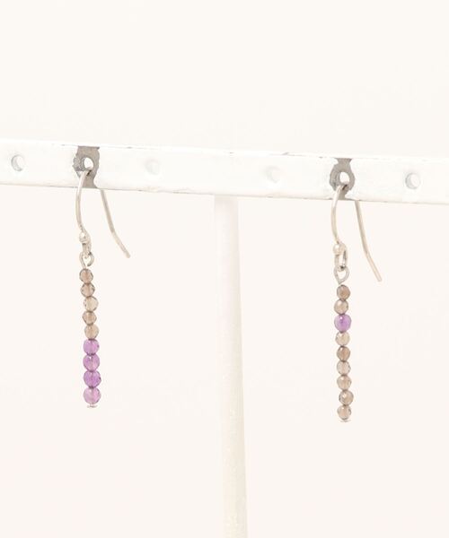 CERCA ピアス September/クオーツ+アメジスト line pierce レディース