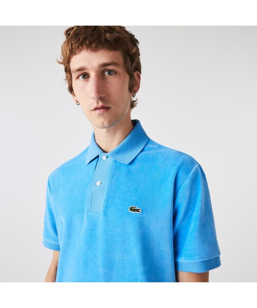 ◆新品☆大特価☆50%OFF◆ラコステ ブレンドコットンベルベットポロシャツ LACOSTE（ラコステ） ポロシャツ 半袖 ベルベットコットンポロシャツ