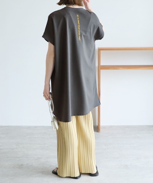 tシャツ 「ZOZO限定」BACK LOGO PRINT T-SH / バックロゴプリントTシャツ レディース SHEENA tシャツ バックプリントルーズロンT レディース