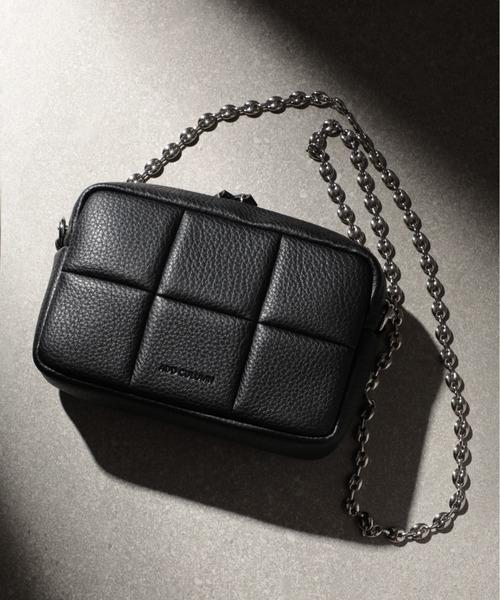 ADD CULUMN アドカラム　ショルダーバッグ　がま口　黒 ADD CULUMN ハンドバッグ CULUMN(アドカラム) PUFF-CLASP/口金