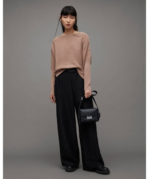 ニット セーター RAVEN WOOL CASHMERE BLEND JUMPER | RAVEN ウール カシミヤ ブレンド ニット・セーター レデ ALLSAINTS ニット セーター RAVEN WOOL CASHMERE BLEND JUMPER