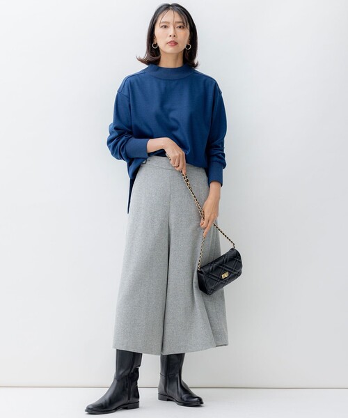 シルクネップツイード ガウチョパンツ / 23区 | ファッション