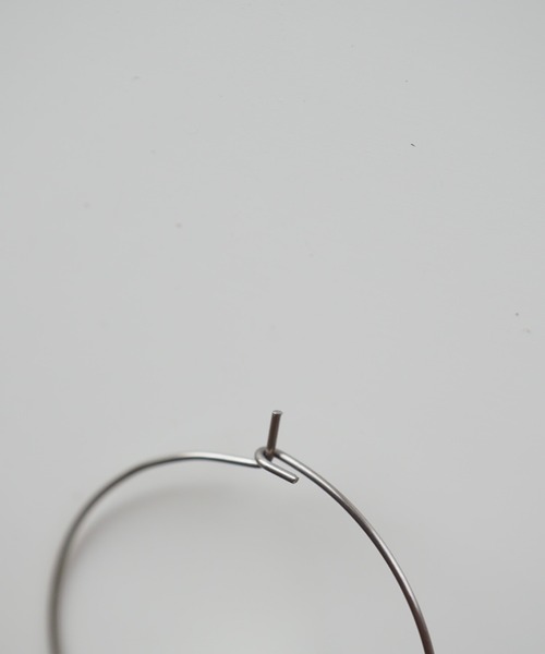 CERCA ピアス jolie minette/ビックフラワー シルバー フープ
