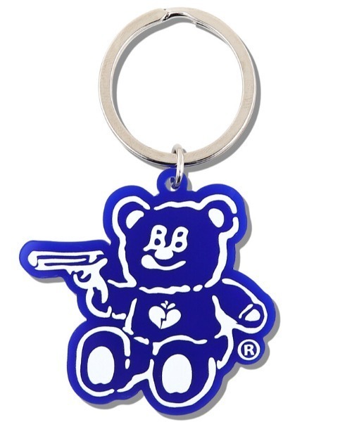キーホルダー BadBlue (バッドブルー) BadBear Acrylic Keyring Blue