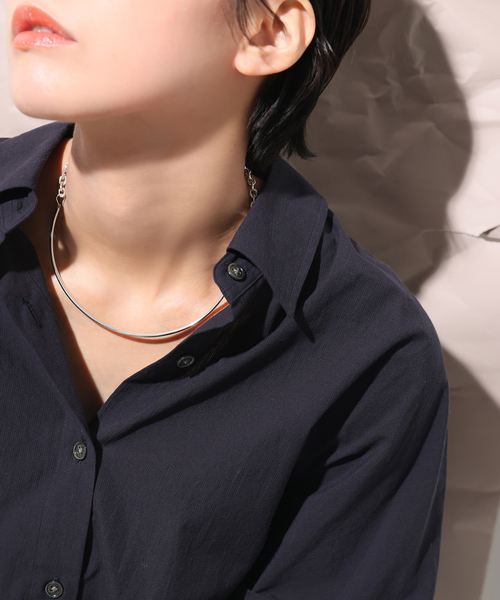 Lilas ネックレス 「SAMH by LILAS」パイプハーフチェーンネックレス 