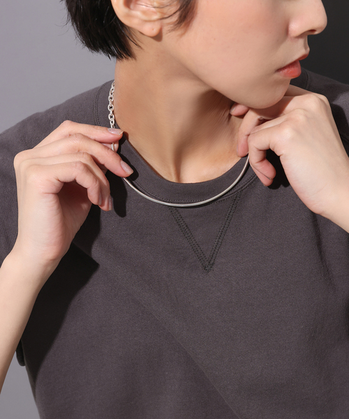 Lilas ネックレス 「SAMH by LILAS」パイプハーフチェーンネックレス 