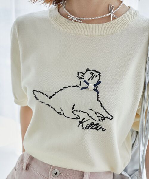 MAJESTIC LEGON（マジェスティックレゴン） ニット セーター キャット