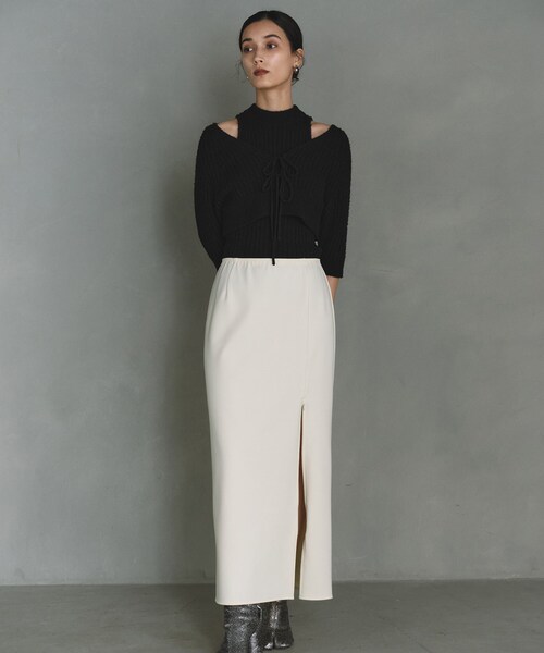 CODE A ニット セーター carl yarn american sleeve tops