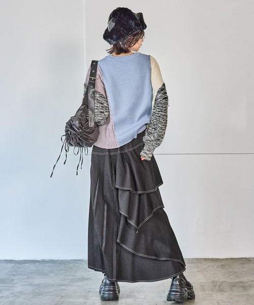 PAGEBOY ティアードＭＩＸスカート PAGEBOY｜ティアードMIXスカート | Rakuten Fashion(楽天