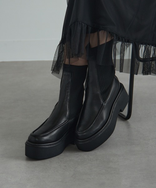 ALM. ブーツ 「ALM.」BUENA LEATHER BOOTS サイドゴアブーツ ALM. ブーツ 「ALM.」BUENA LEATHER BOOTS サイドゴアブーツ