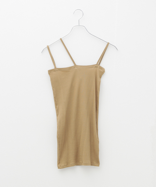 Baserange Nida Tank キャミソール Nida Tank in Assortment | Fine organic cotton rib | en