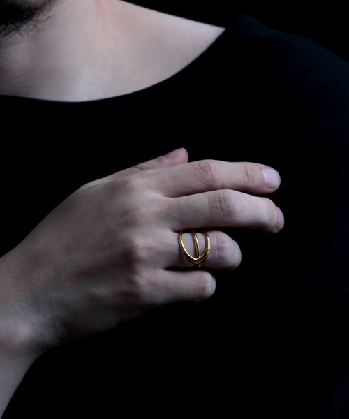 指輪 リング 「YArKA/ヤーカ」entwined curvaceous design ring 「ducube yuga2」 / 絡み合う曲線美デ 指輪