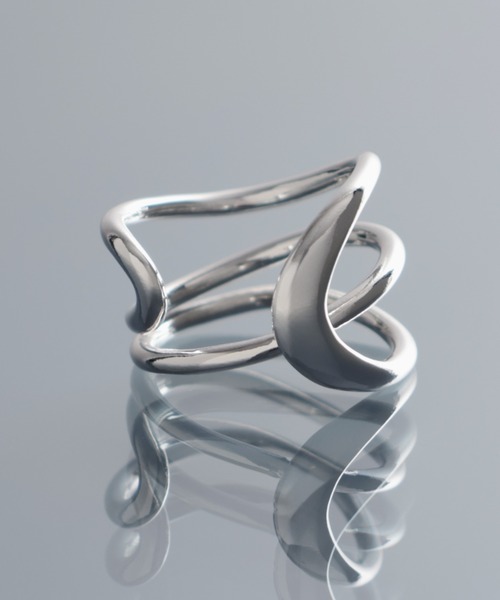 指輪 リング 「YArKA/ヤーカ」entwined curvaceous design ring 「ducube yuga2」 / 絡み合う曲線美デ 指輪