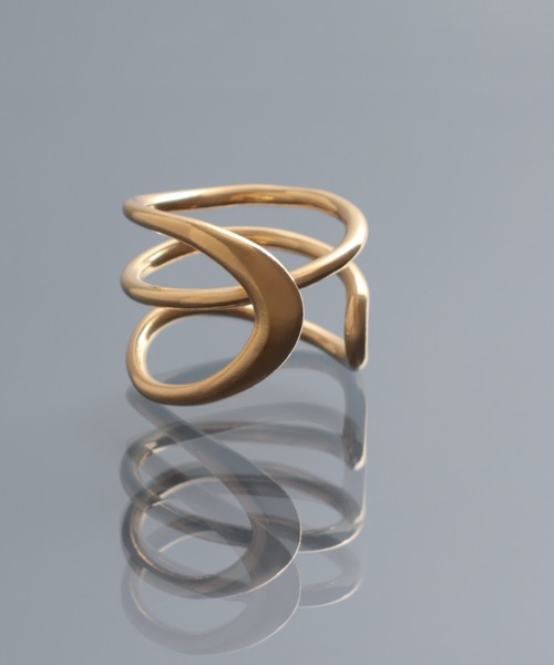 指輪 リング 「YArKA/ヤーカ」entwined curvaceous design ring 「ducube yuga2」 / 絡み合う曲線美デ 指輪