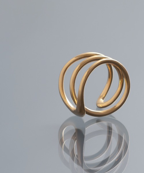 指輪 リング 「YArKA/ヤーカ」entwined curvaceous design ring 「ducube yuga2」 / 絡み合う曲線美デ 指輪