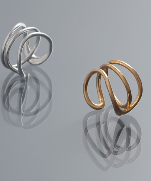指輪 リング 「YArKA/ヤーカ」entwined curvaceous design ring 「ducube yuga2」 / 絡み合う曲線美デ 指輪
