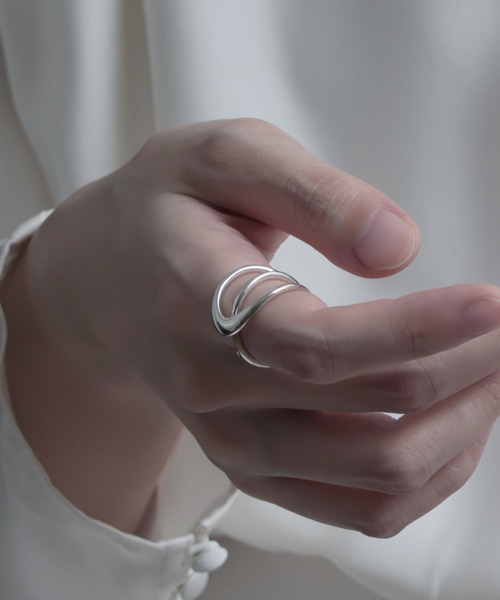 指輪 リング 「YArKA/ヤーカ」entwined curvaceous design ring 「ducube yuga2」 / 絡み合う曲線美デ 指輪