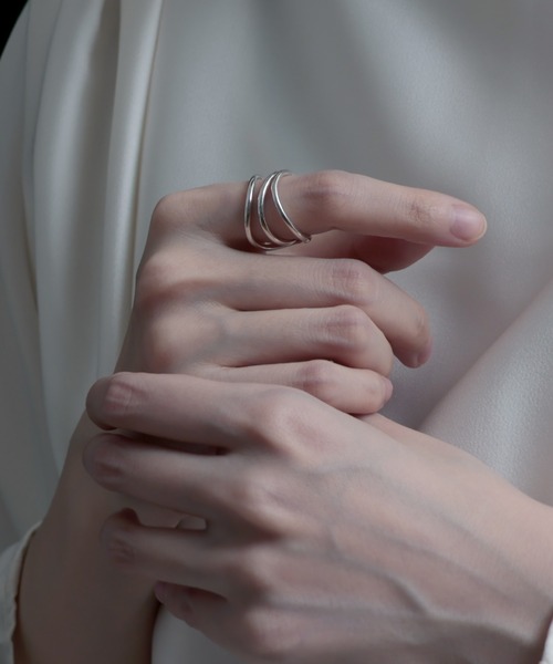 指輪 リング 「YArKA/ヤーカ」entwined curvaceous design ring 「ducube yuga2」 / 絡み合う曲線美デ 指輪