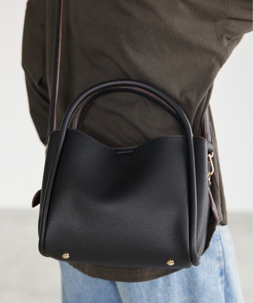 【新品】＆MARKS 「仕切り3つ/2WAY」ミニトートバッグ 黒 MARK'S トートバッグ H3「仕切り3つ / 2WAY」ミニトート