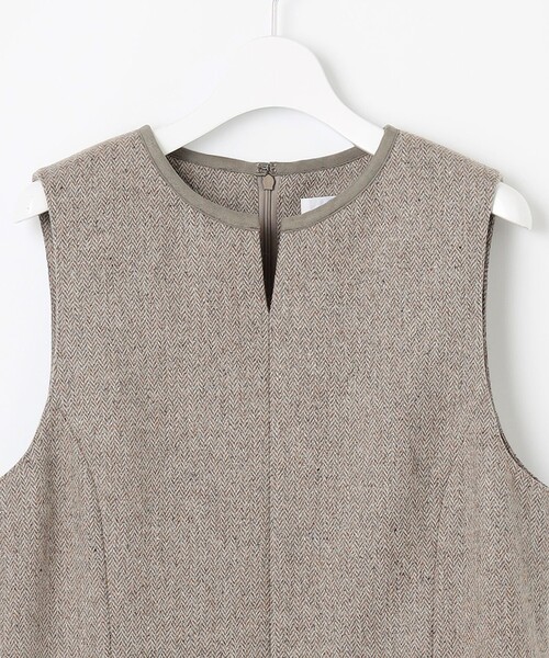 J.PRESS（J.プレス） スカート ネップヘリンボーン ジャンパースカート